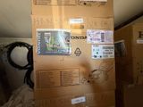 a cardboard box that has a bunch of items on it