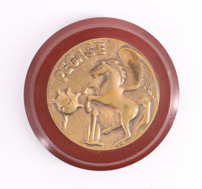 une image représentant une pièce d'or sur laquelle figure un cheval