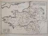 une vieille carte du royaume d'Angleterre et d'Écosse