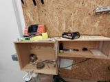 a picture of a workbench with tools on it