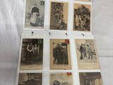 plusieurs vieilles photographies en noir et blanc représentant des hommes et des femmes assis sur un lit