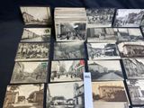 many old black and white photos of a city
