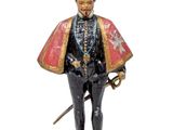 figurine représentant un homme vêtu d'un uniforme militaire et tenant une épée