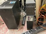 many different types of electronic equipment on the floor