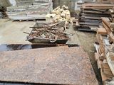 many pieces of wood stacked on top of each other