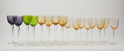 SAINT-LOUIS Partie de service de verres en cristal Roemer , …