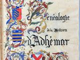 an old book with a decorative design on it