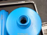 an image of a blue pipe cutter and a blue hose