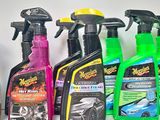 many different types of cleaning products on a table