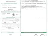 a close up of a document with a barcode on it