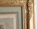 painting of a tree in a gold frame on a white background