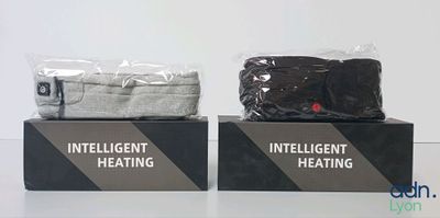 two boxes with two different types of socks on top of each other