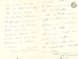 une vieille lettre manuscrite d'un homme qui écrit un poème