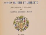 an old book with a picture of a basket of grapes on it