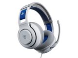 un casque avec un micro sur fond blanc