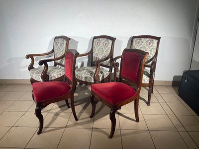 four chairs with red upholstered upholstered upholstered upholstered upholstered upholstered upholstered upholstered