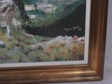a picture of a painting on the wall of a house