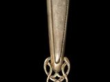an image of a close up of a metal object on a black background