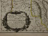 an old map of the region of savoie in france
