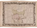 an old book with a map of the country of england on it