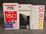 trois cartons de Redmi Note 14 et Redmi Note 15