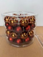 (x576) Boules de noêl 40 mm en verre "combiné brun" 16 tubes… (photo 2)