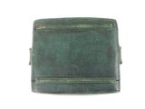 leather wallet on white background with clipping for card holder