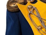 a close up of a military uniform on a mannequin mannequin