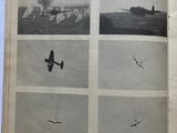 an old book with pictures of airplanes flying in the sky
