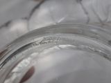 a close up view of a glass of water on a table