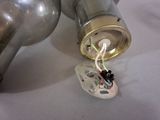 a light that is on the table next to a lamp