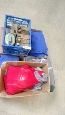 many boxes of items that are sitting on the floor