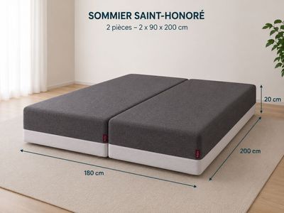 the bed frame is made of foam and has two separate mattresses