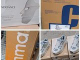 de nombreuses photos différentes de chaussures exposées dans un magasin