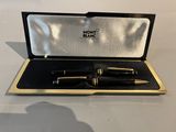 Coffret de stylos à plume Monteblanc noir et or