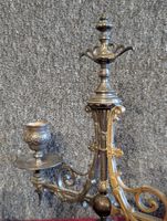 Paire de candélabres à deux lumières en métal argenté - XIXè… (photo 3)