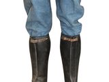 an image of a man in a blue uniform and black boots