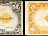 deux images différentes d'un billet d'un dollar sur lequel figure le portrait d'une femme
