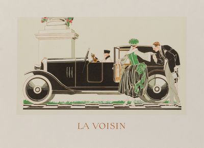 René VINCENT La voisin lithographie