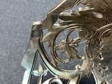 a close up of a metal object on a table