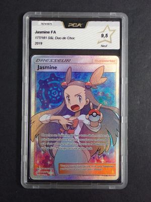 a close up of a card with a pokemon character on it