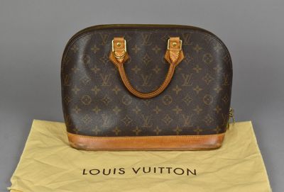 louis vuitton monogram canvas and leather handbag
