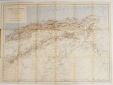 une vieille carte des montagnes et des vallées du pays