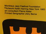 a picture of a poster on the wall of a concert