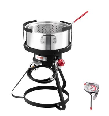 un petit réchaud surmonté d'un thermomètre