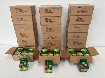 (x126) Ampoules LED 3 couleurs - rouge / jaune / Vert