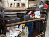 a shelf that has a lot of items on it