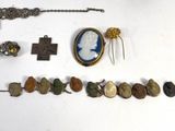 a lot of items that are laying out on the table