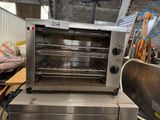 a large oven that is sitting in a room