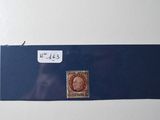 a close up of a piece of paper with a stamp on it